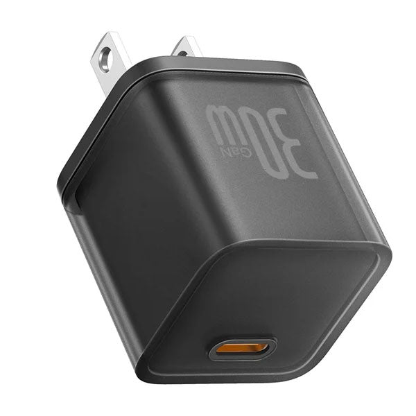 Cargador rápido USB-C Baseus GaN5S 30 W, 1 puerto, enchufe US - Achorao