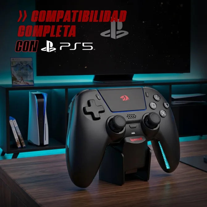 Gamepad Redragon WARGRIP G831 Inalámbrico BLACK con Base de Carga, para PS5 y PC