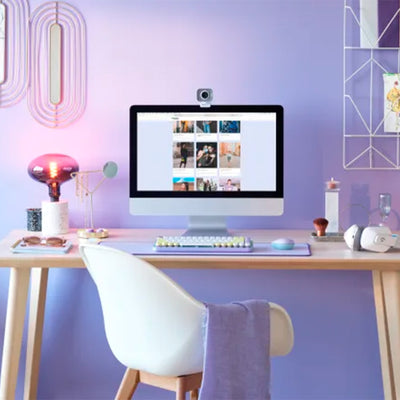 Mousepad DESK PAD Antisalpicaduras 70 cm x 30 cm Lila - Achorao