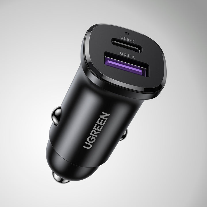Cargador para autos UGREEN 30W 2-Port Fast Car Charger 25845 EC305