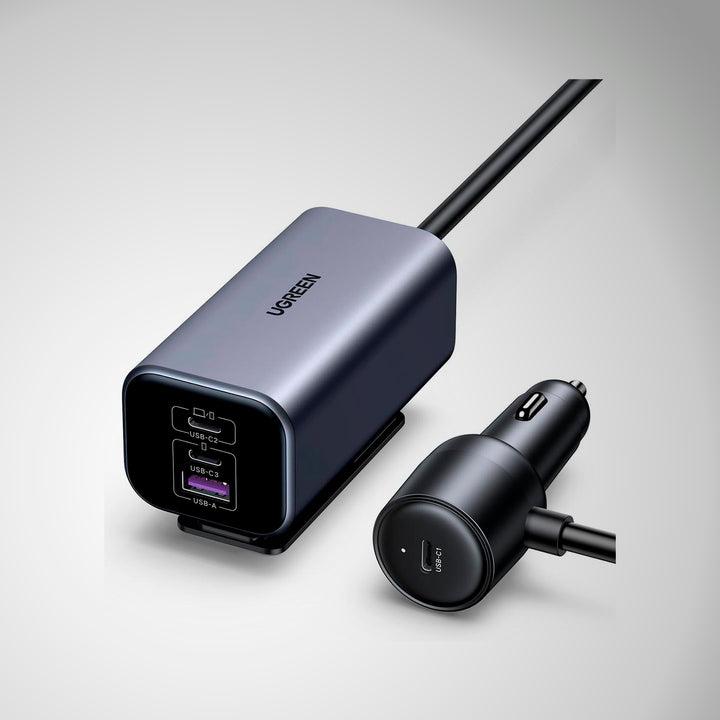 Cargador de Auto Rápido UGREEN GaN 150W, 4 Puertos, Modelo EC706