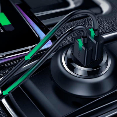 Cargador para auto Ugreen Dual USB Model ED018 - Achorao