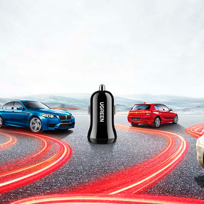 Cargador para auto Ugreen Dual USB Model ED018 - Achorao