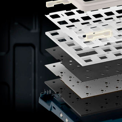 Teclado Gamer Redragon EISA K686-RGB-PRO Wireless White And Blue - Achorao