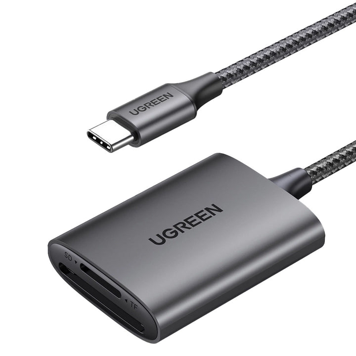 Lector de tarjetas SD/TF UGREEN USB-C a SD/TF Alu Case CM401