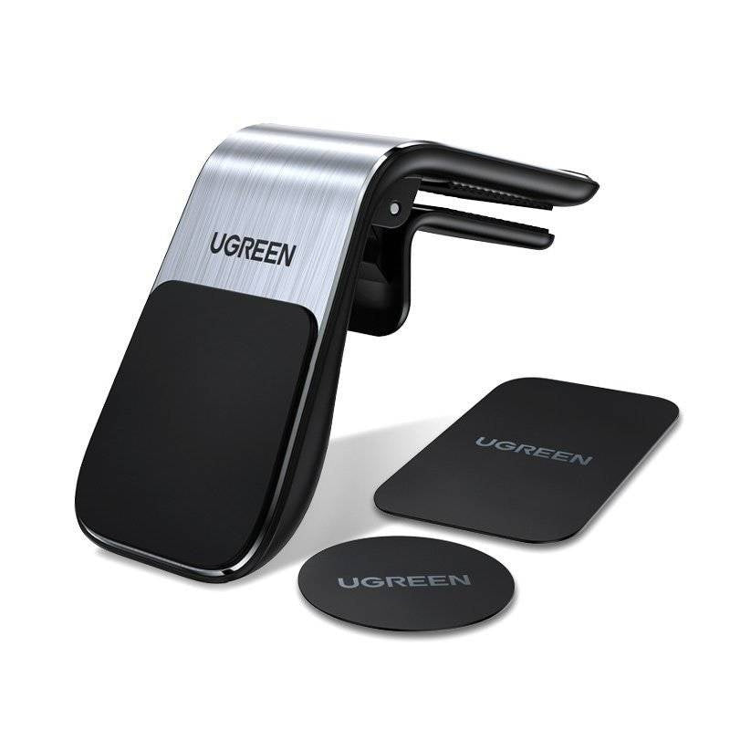 Soporte magnético Ugreen para rejilla de ventilación de carro, plateado (LP290) - Achorao