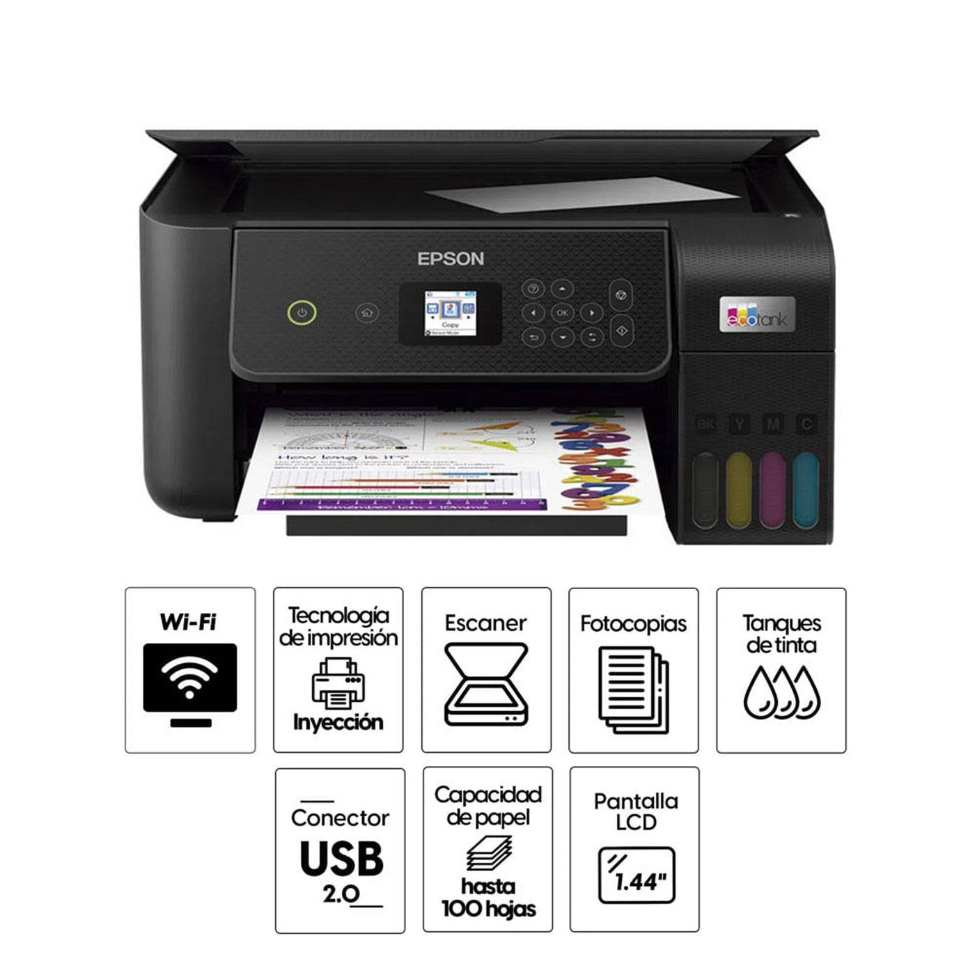Impresora Epson EcoTank L3260 Multifuncional Usb 2.0 WiFi - Achorao