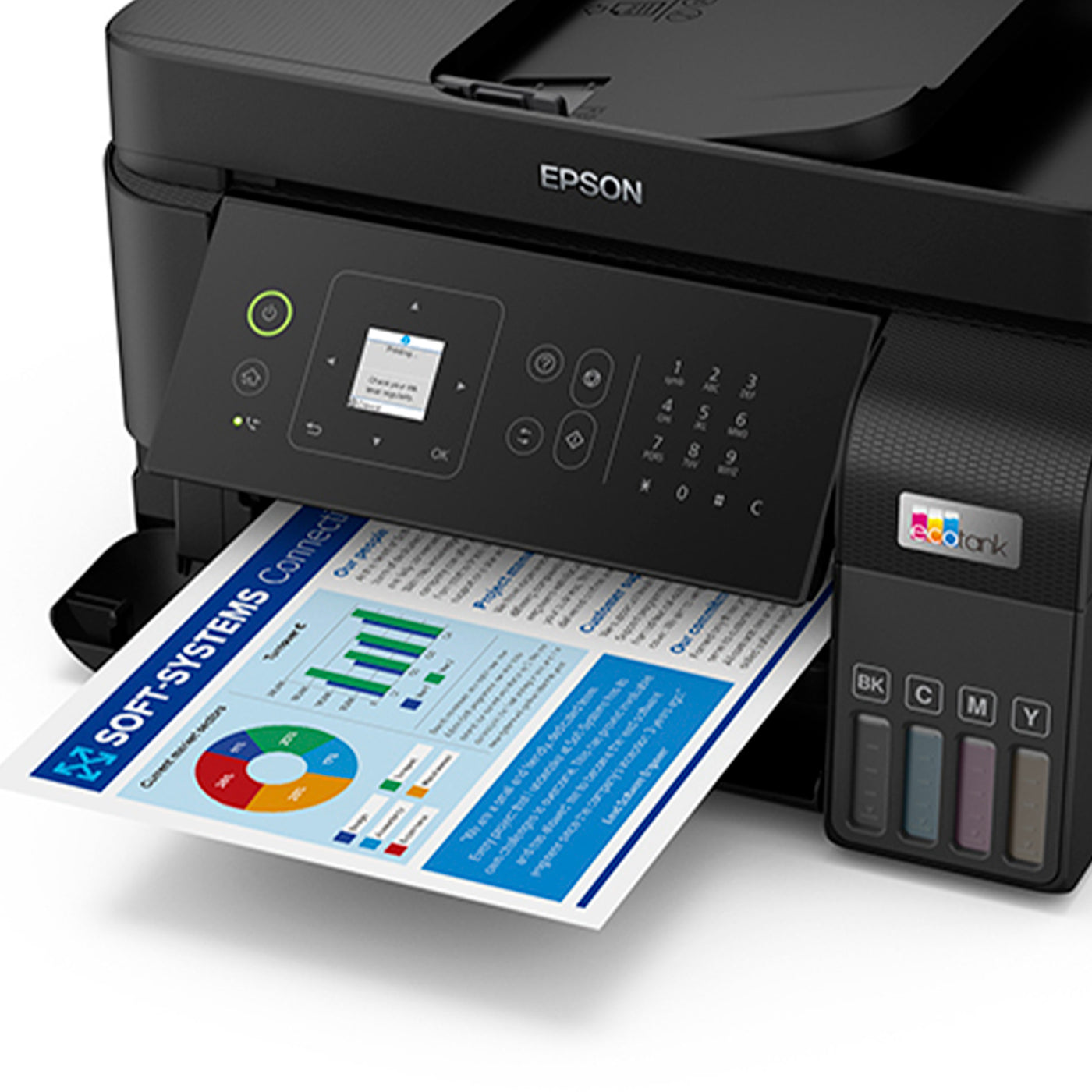 Impresora Multifuncional Epson EcoTank L5590, Imprime/Escanea/Copia/Fax/USB/LAN/Wi-Fi - Achorao