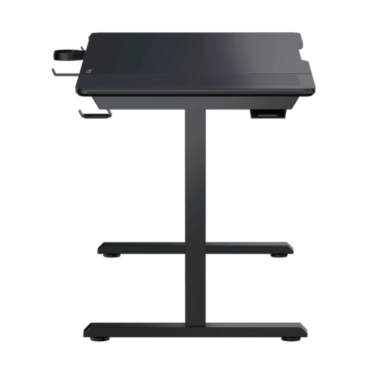 Escritorio gamer ThunderX3 Lab-X Lite con superficie de textura de fibra de carbono