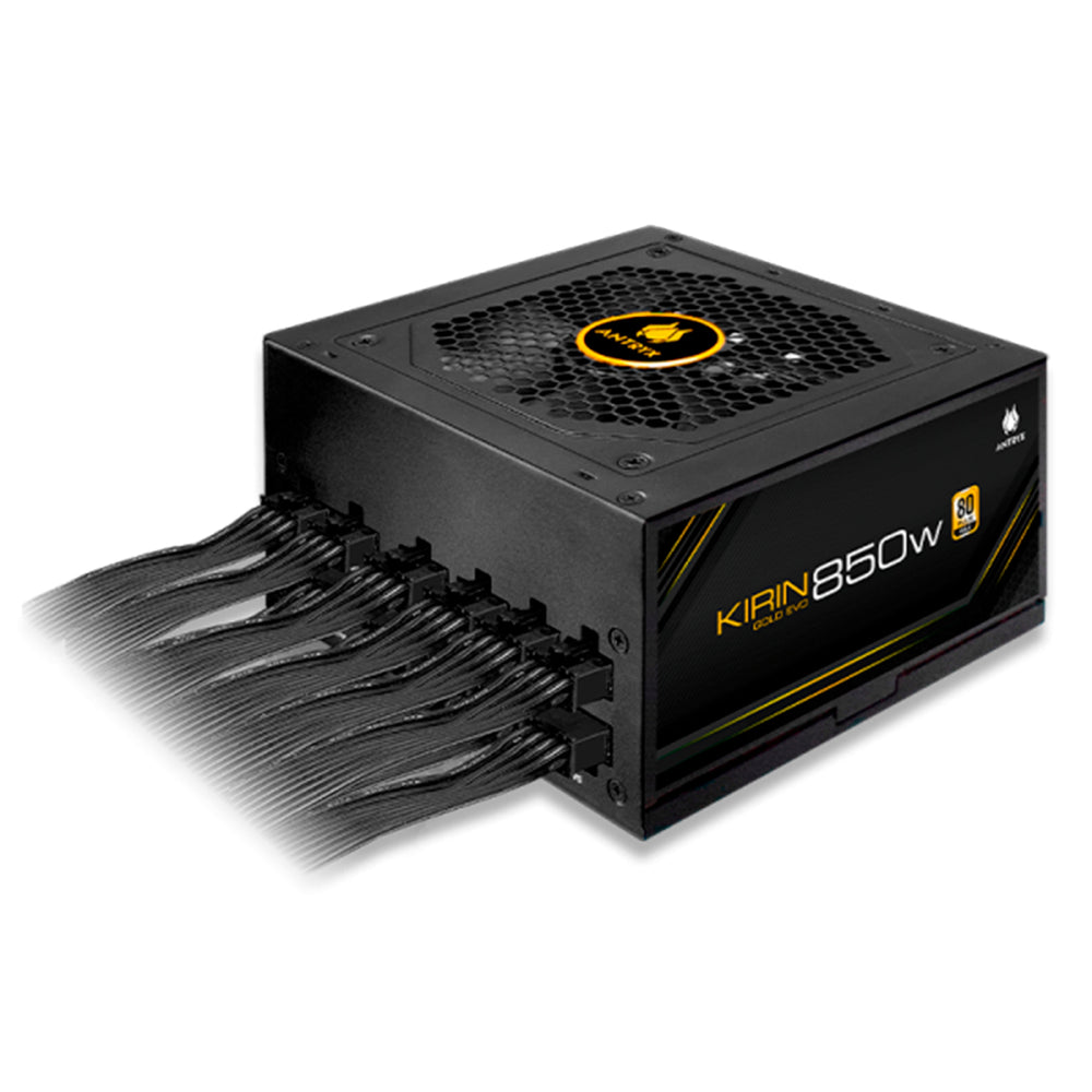 Fuente de poder Antryx Kirin Gold Evo, 850 W, 80 Plus Gold, modular, ATX 3.1, PCIe 5.0 - Achorao