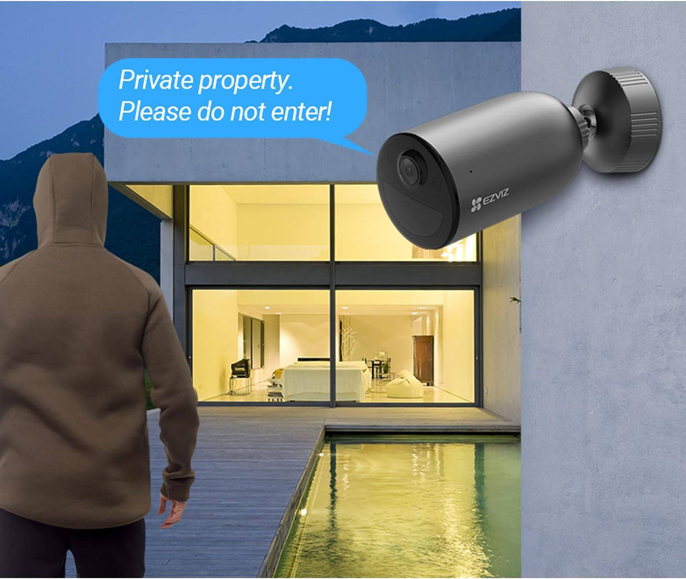 Camara de seguridad Ezviz EB3 2K - 3MP CON BATERIA WIFI 2.4 INT/EXT - Achorao