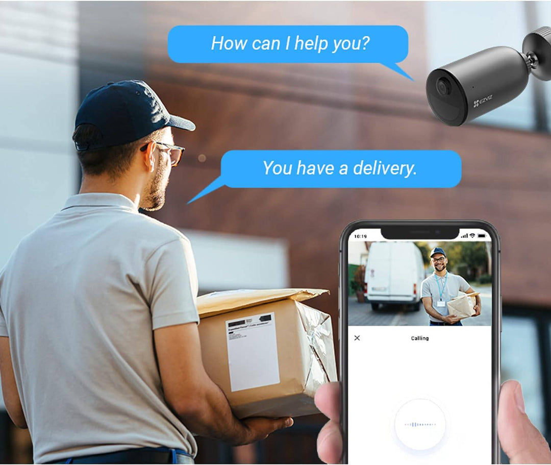 Camara de seguridad Ezviz EB3 2K - 3MP CON BATERIA WIFI 2.4 INT/EXT - Achorao