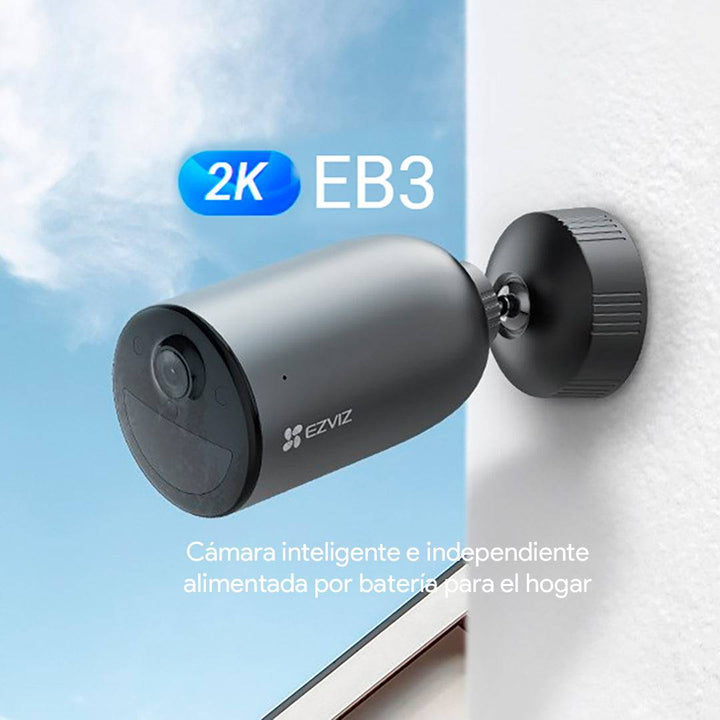 Camara de seguridad Ezviz EB3 2K - 3MP CON BATERIA WIFI 2.4 INT/EXT - Achorao