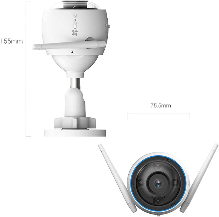 Camara de Seguridad Ezviz H3 2K - 3MP WIFI 2.4GHZ LENTE 2.8MM - Achorao