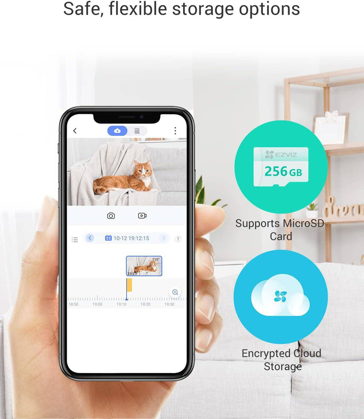 Camara de seguridad Inteligente Ezviz BC2 - 2MP INTERIOR C/BATERIA 2000MAH WIFI - Achorao