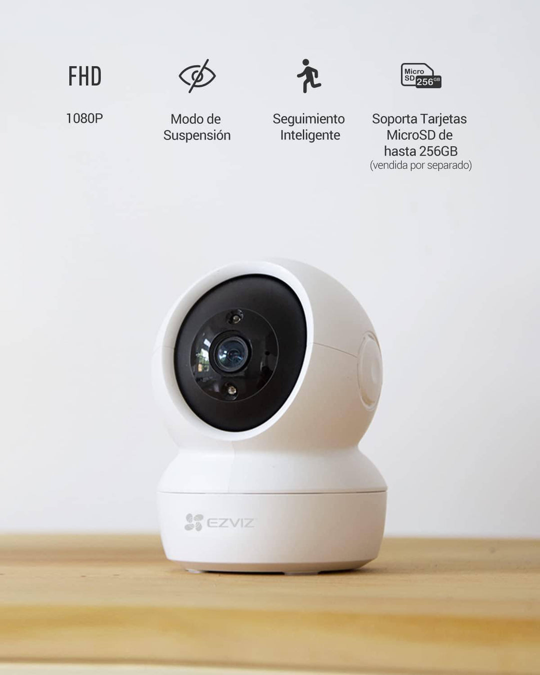 Camara de Seguridad Inteligente Ezviz C6N interior - 2MP - Vista 360° - Lente 4MM - Achorao