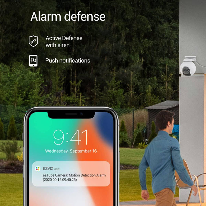 Camara de Seguridad Inteligente Ezviz C8PF Exterior - 2MP - Vista 360° - Doble Lente - Achorao