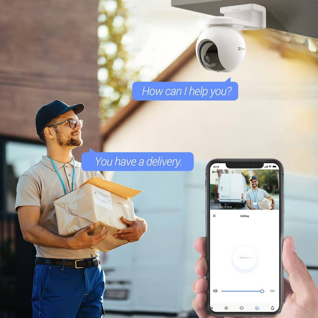 Camara de seguridad Inteligente Ezviz CB8 2K - 3MP CON BATERIA WIFI exterior - Achorao