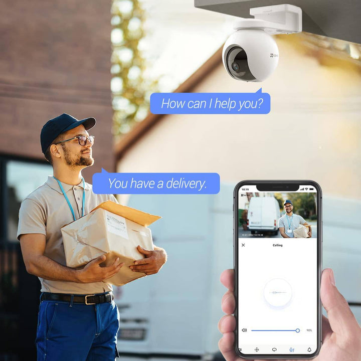 Camara de seguridad Inteligente Ezviz CB8 2K - 3MP CON BATERIA WIFI exterior - Achorao