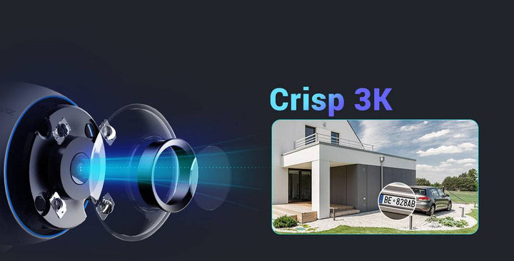 Camara de Seguridad Inteligente Ezviz H3 3K - 5MP - Lente 2.8 MM | Achorao