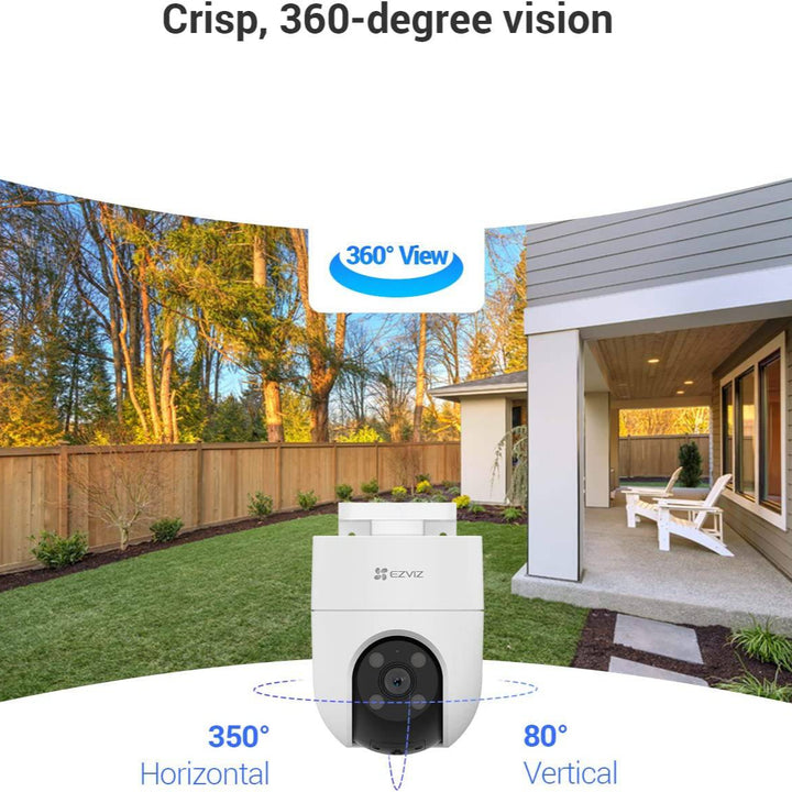 Camara de Seguridad Inteligente Ezviz H8c 2k+ 4MP - Lente 4MM - Vista 360° - Achorao