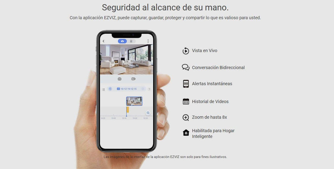 Camara de Seguridad Inteligente Interior Ezviz C2C - 1080p - H.265 - 4MM - Achorao