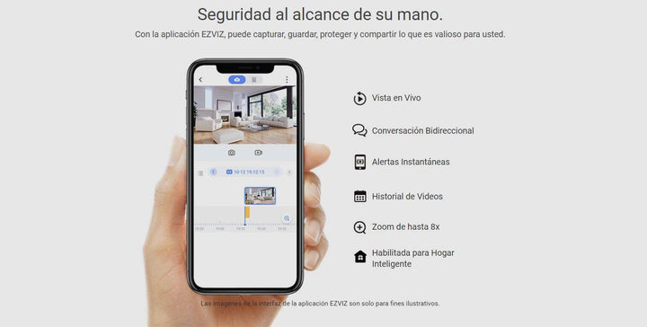 Camara de Seguridad Inteligente Interior Ezviz C2C - 1080p - H.265 - 4MM - Achorao