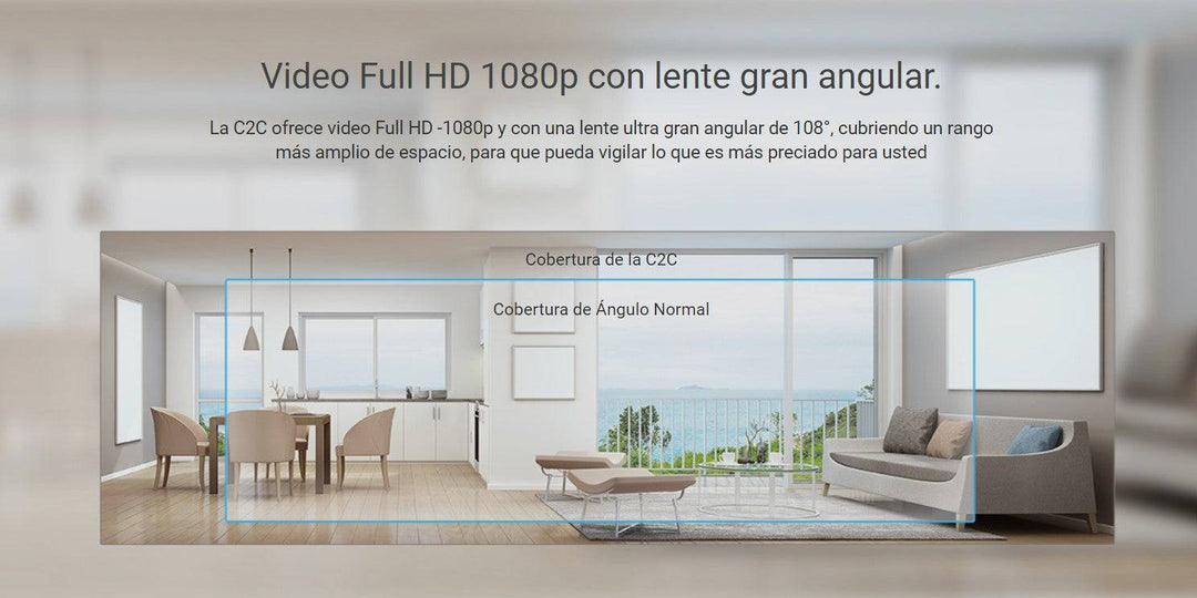 Camara de Seguridad Inteligente Interior Ezviz C2C - 1080p - H.265 - 4MM - Achorao