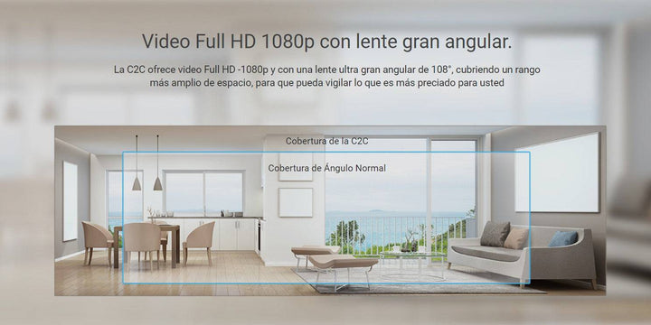 Camara de Seguridad Inteligente Interior Ezviz C2C - 1080p - H.265 - 4MM - Achorao