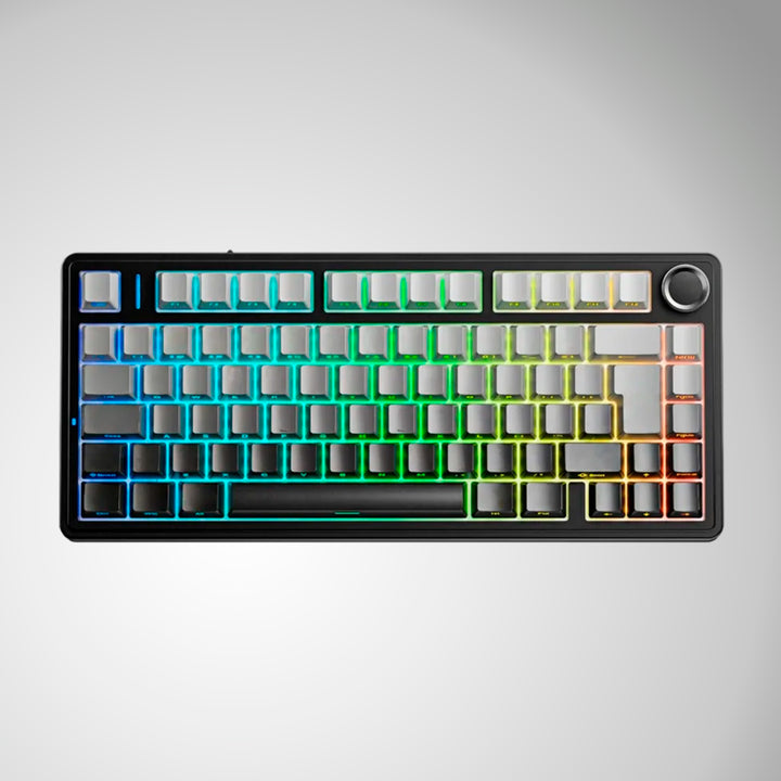 Teclado mecánico gamer Aula F75, inalámbrico, RGB, Español, Reaper Switch