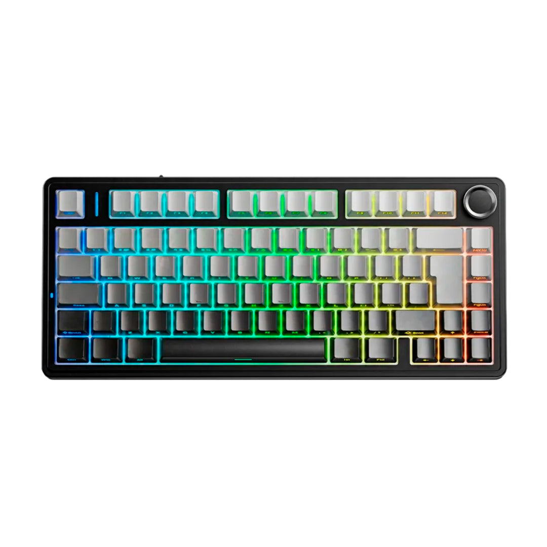 Teclado mecánico gamer Aula F75, inalámbrico, RGB, Español, Reaper Switch