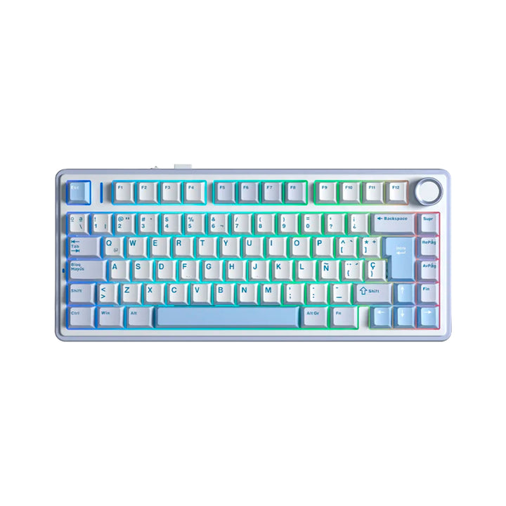 Teclado mecánico gamer Aula F75, inalámbrico, RGB - Achorao