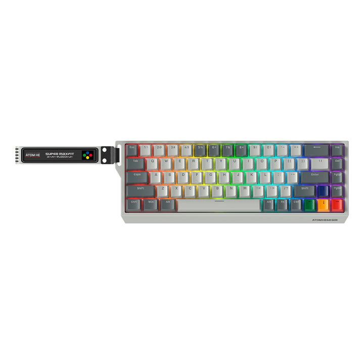 Teclado mecánico gamer FANTECH ATOM HE68 PRO mk922, Super Maxfit
