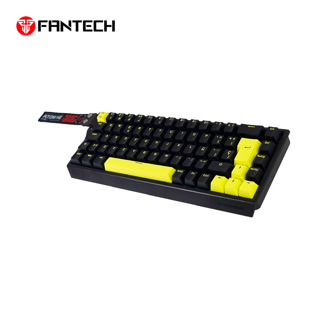 Teclado mecánico gamer inalámbrico Fantech ATOM HE68 PRO MK922 65% con efecto Hall, distribución española