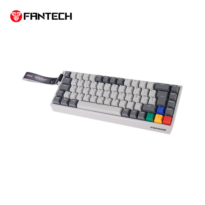Teclado mecánico gamer inalámbrico Fantech ATOM HE68 PRO MK922 Hall Effect 65% en español