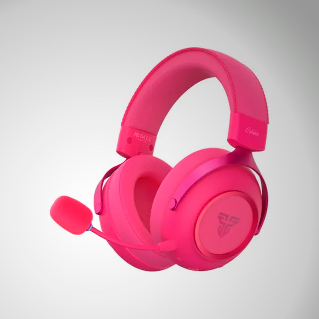 Audífonos gamer FANTECH ORBITA multiplataforma WHG07, color rosado