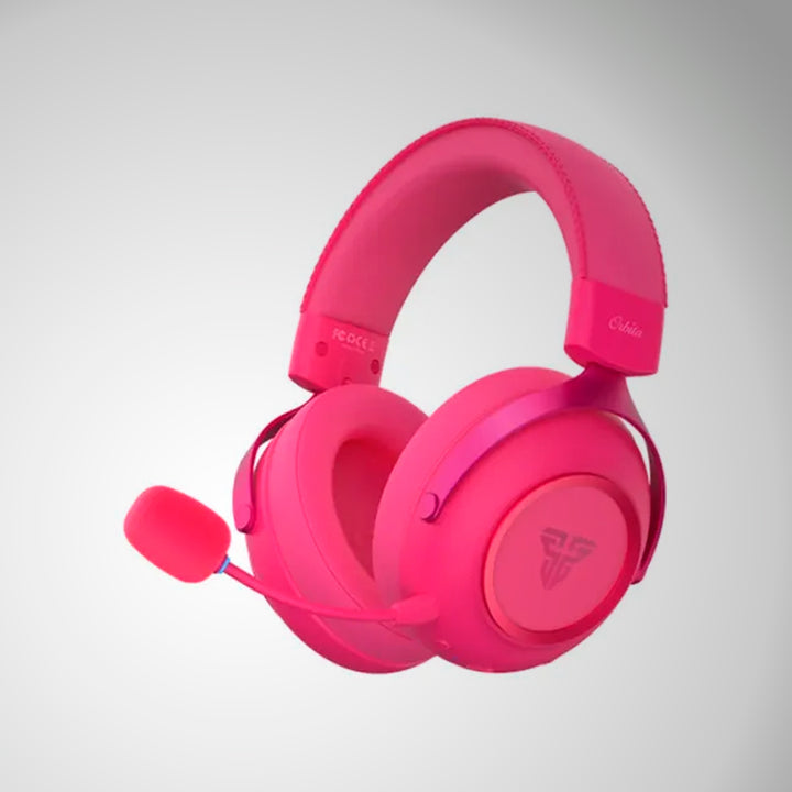 Audífonos gamer FANTECH ORBITA multiplataforma WHG07, color rosado