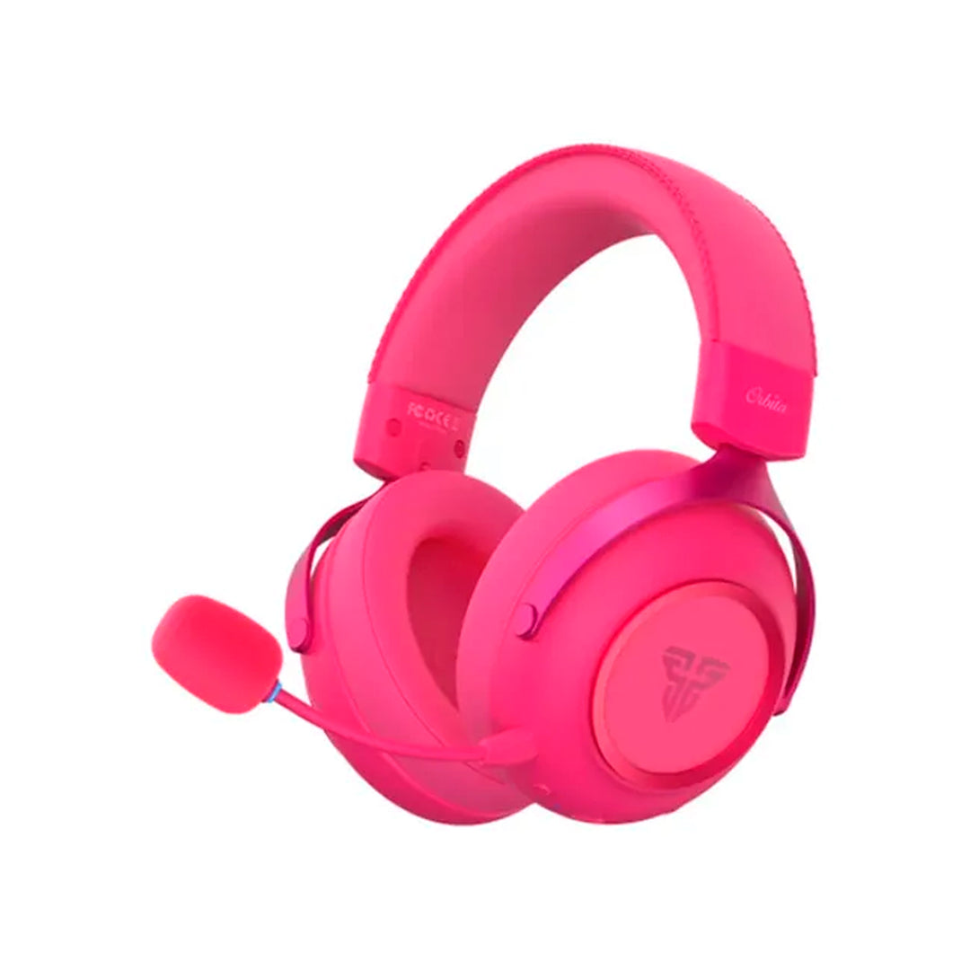 Audífonos gamer FANTECH ORBITA multiplataforma WHG07, color rosado