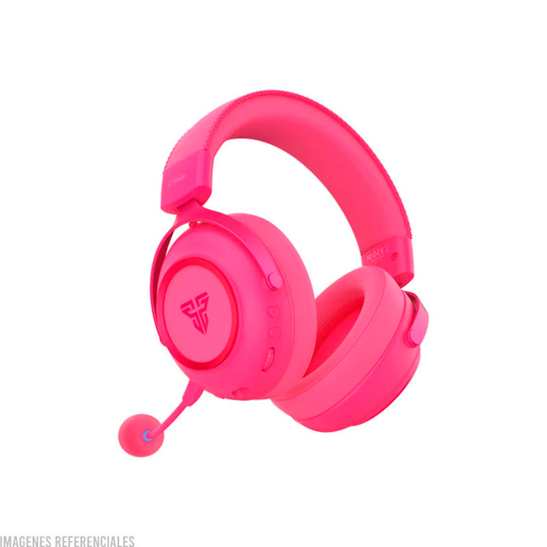 Audífonos gamer FANTECH ORBITA multiplataforma WHG07, color rosado
