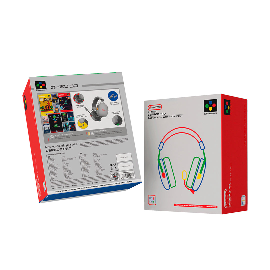 Audífonos gamer FANTECH WHG06 Carbon pro, Supermaxfit