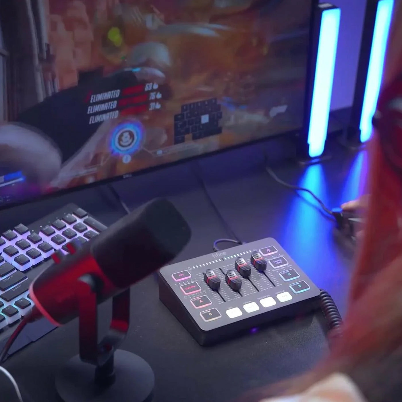 MEZCLADOR DE SONIDO Ampligame SC3 Mixer Fifine DEMO - Achorao