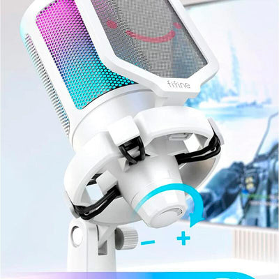 Micrófono Fifine A6T con Soporte de Brazo -RGB para PS4/PS5 PC - Achorao