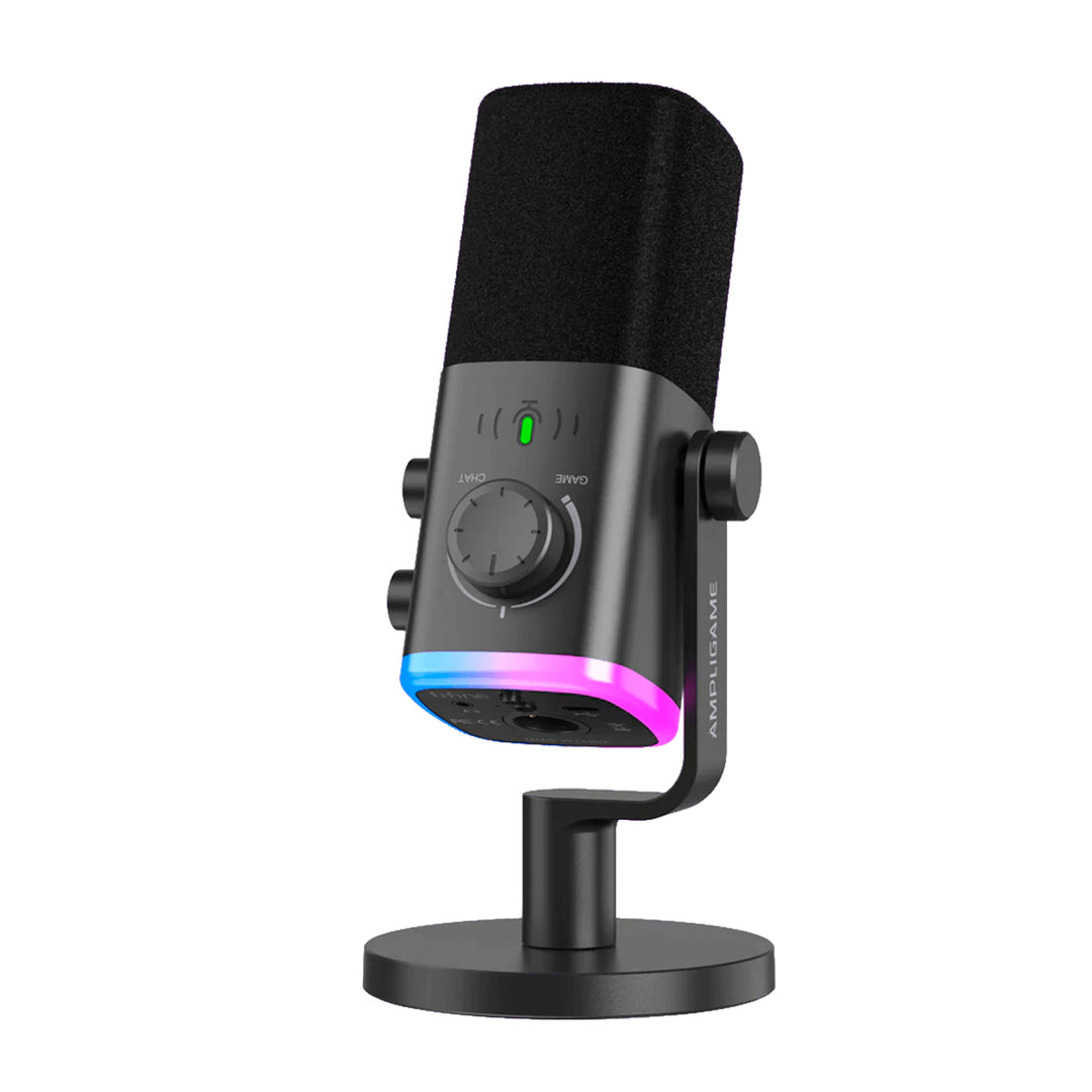 Micrófono Fifine AM9 para streaming y gaming, USB, RGB - Achorao
