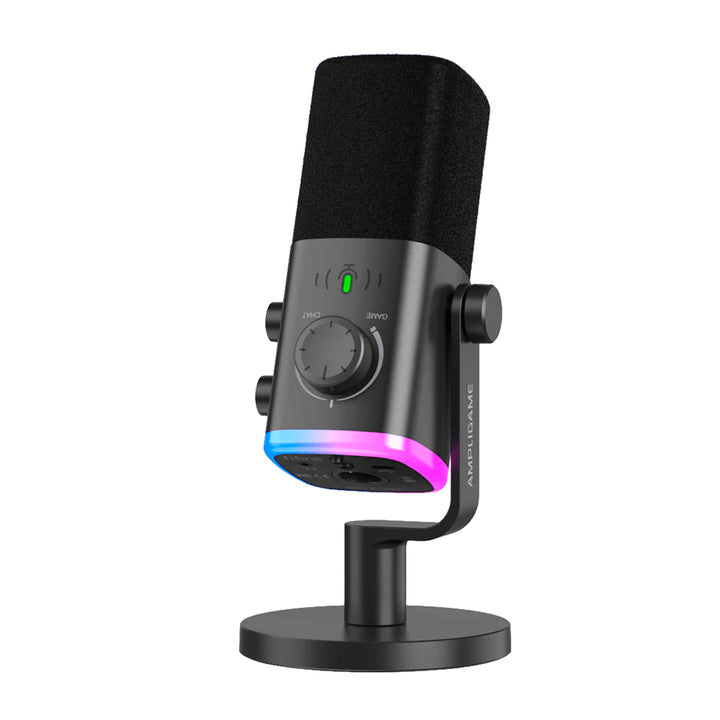 Micrófono Fifine AM9 para streaming y gaming, USB, RGB - Achorao
