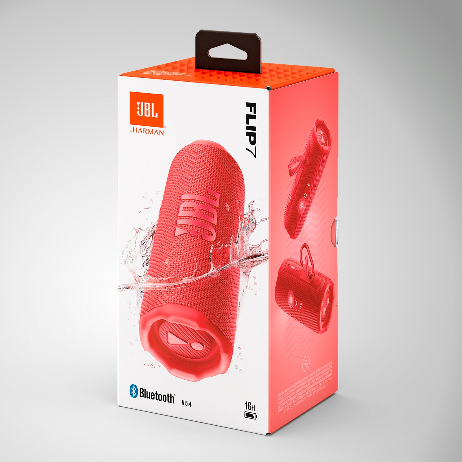 JBLFLIP7レッド JBL ポータブルワイヤレススピーカー JBL Flip 7 ワイヤレス/Bluetooth