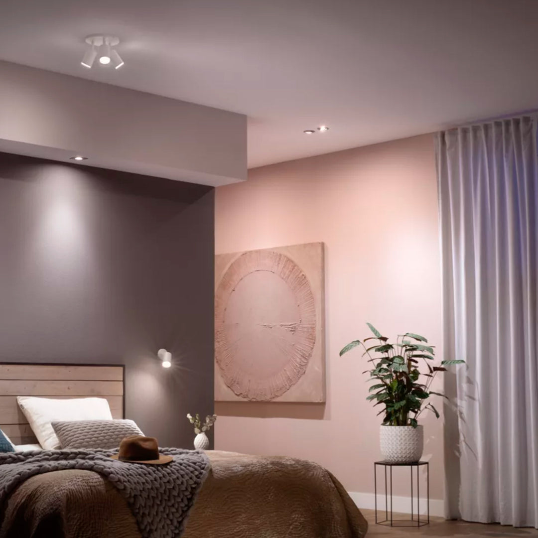 Foco Inteligente Philips Hue WCA 4.2W GU10 400 1P EU Luz Blanca (White ambiance) - Achorao