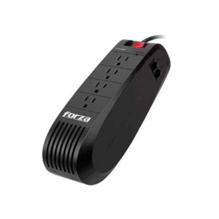 Estabilizador Automático Forza 4 Tomas - FVR-1002 - Capacidad 1000VA / 500W - Achorao