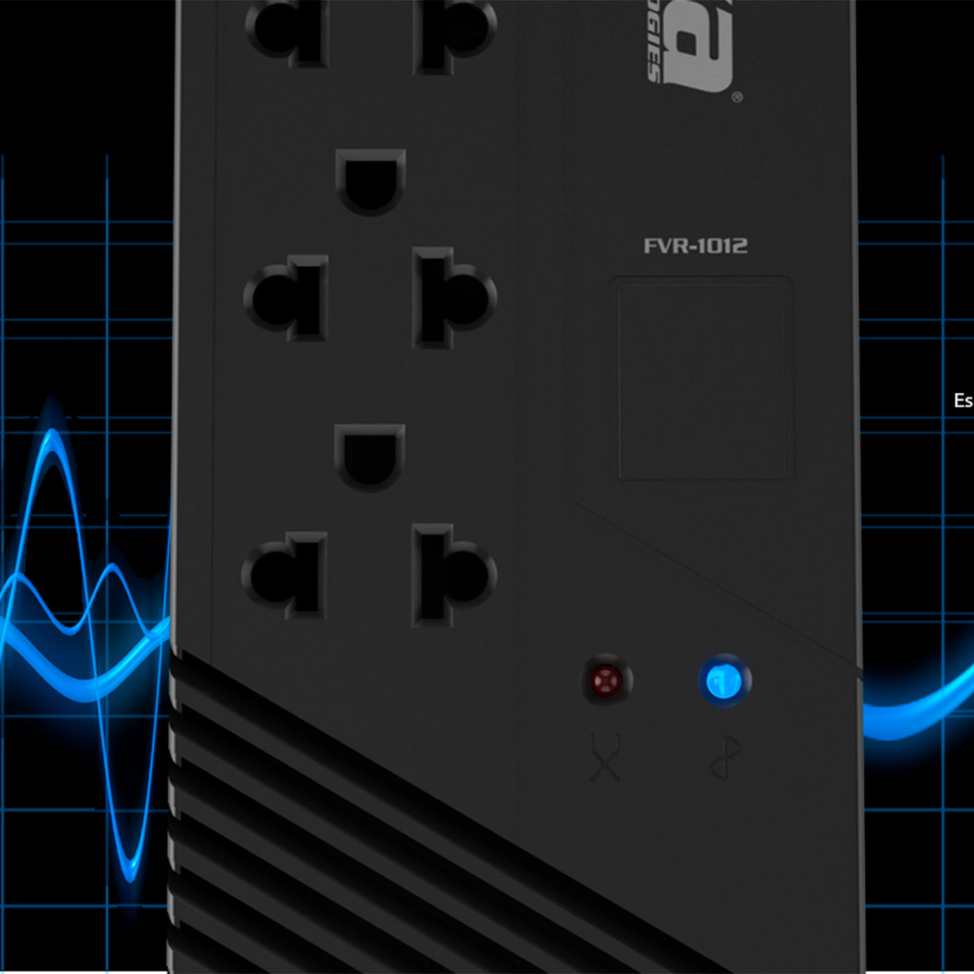 Estabilizador Automático Forza 4 Tomas - FVR-1012 - Capacidad 1000VA / 500W - Achorao