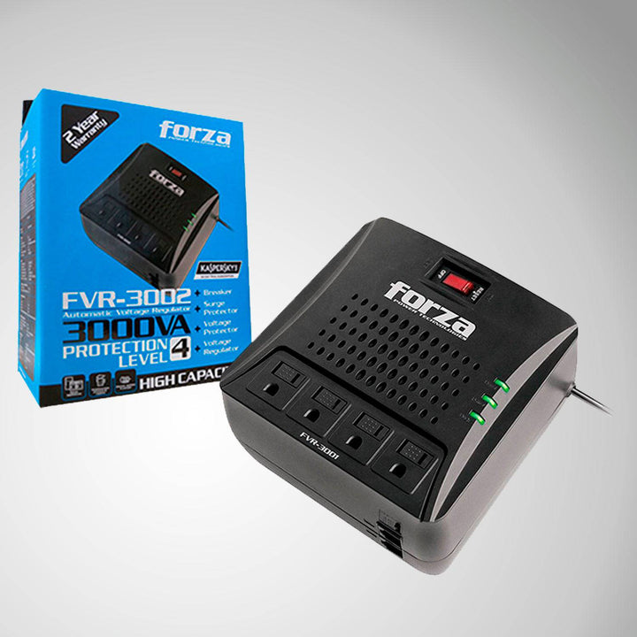 Estabilizador Forza-FVR-3002  4 Tomas/3000VA/1500W 220V - Achorao