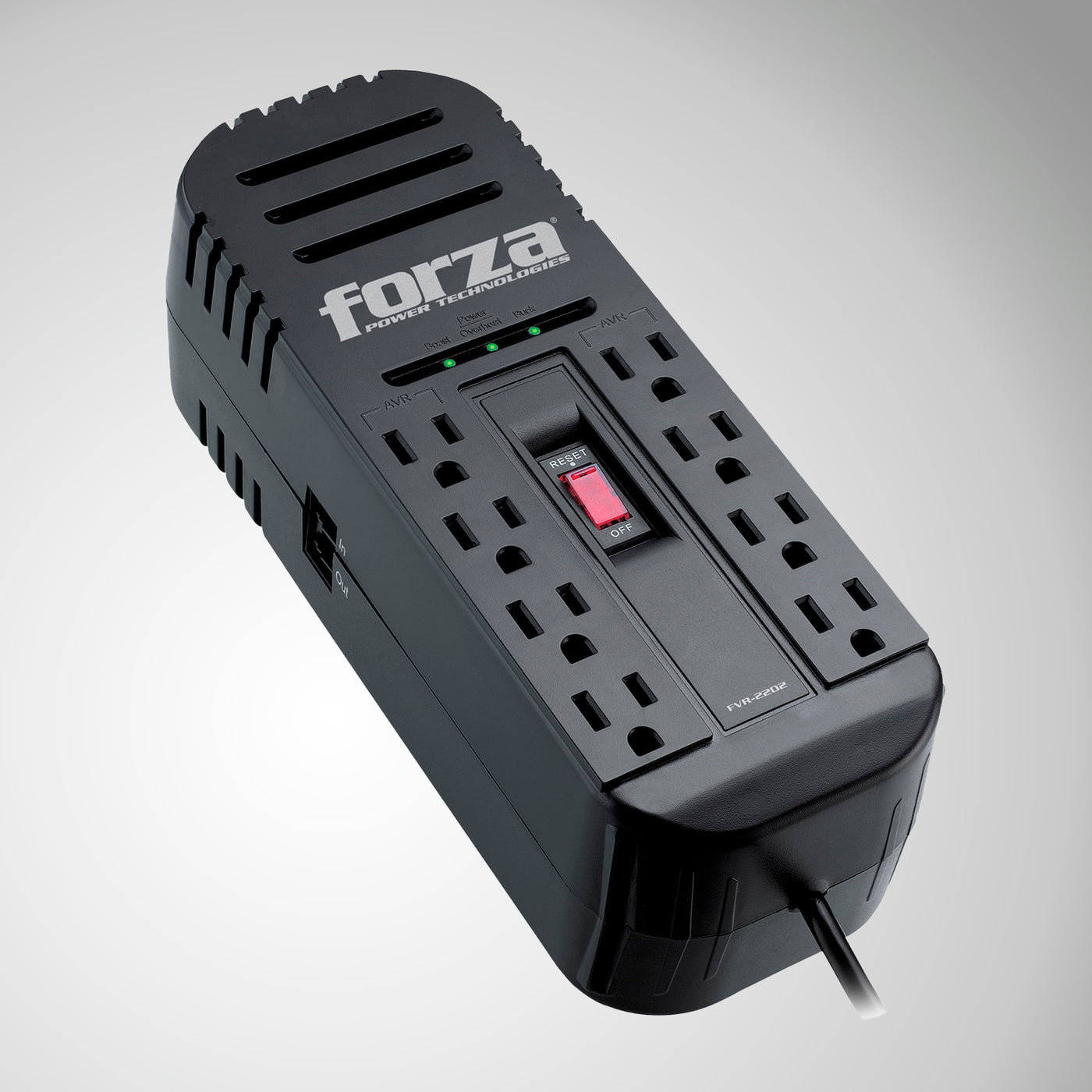 Estabilizador FZ-FVR-2202 8 Tomas/2200VA/1100W 220V - Achorao